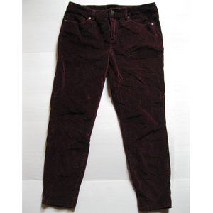Ruff Hewn Velvety Maroon Straight Leg Pants